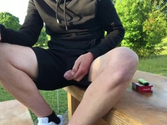 Germany. Where people are in such a hurry that no one notices the tugging jogger.