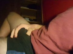 Horny guy finally jerks off