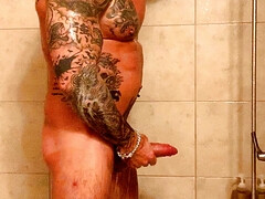 Masturbating in the shower!
