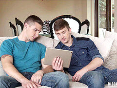 Buddies jerking off side by side!