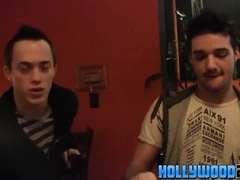 Super-Hot and mischievous twunks in real life at a bar in the city