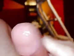 Close up masturbation in bed