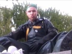full rubber, boots, finally cum