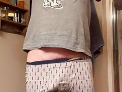 Dad had to blow a load before turning in