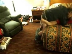 Shut that sissy up gag that breezy