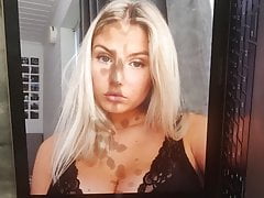 Cum tribute to swedish girl