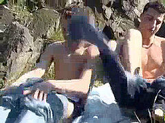 pecker sucking lad rode ourdoors