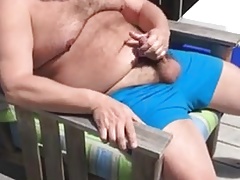 Big bear wanking