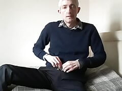 James pulling his trousers down.