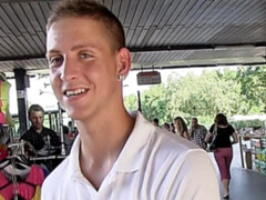 Submissive guy spreads his legs for a hard dick