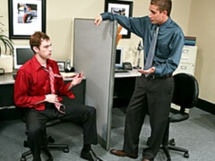 Logan Robbins & Jeremy Lange fuck at the office to unwind