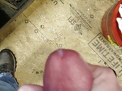 Jerking off in my shop