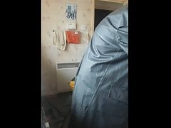 Wanking in Rubber