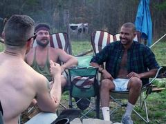 Heath flip fucks Bear in the woods