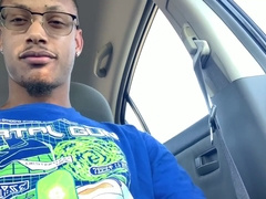 Big black cock, masturbation, solo male fleshlight