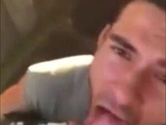 Cute Latin Hunk Sucks Big Cock and Eats Cum