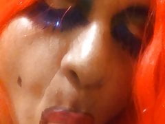 Tranny pasivo learning how suck dick