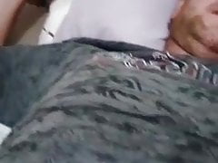 Small limp white dick gets hand job and cums