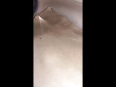 Clear Stilettos Humped with Cum