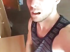 Cumshot on table