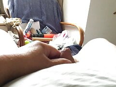 Sunday session - foreskin stretched with: mobile phone