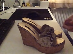 Studio Pollini platform cork wedges getting blasted