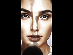 Gal Gadot Cummed Hard Tribute
