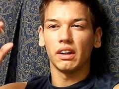 Twink smoking and stripping naked before fingering his tight ass