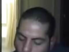 After drinking with my married neighbor I suck his cock