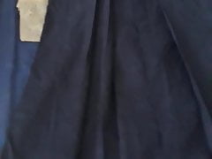 Jizz on Women Kyudo Hakama from Japanese girl