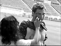 Soccer player sean lamont has a large uncircumcised man sausage