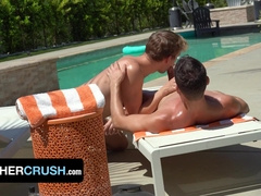 BrotherCrush - Marvelous Fit Men Taylor Reign And Jerk Bailey Breeding By The Pool