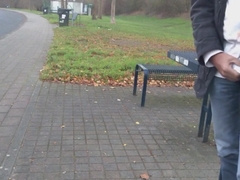 German daddy wanking outdoor 7