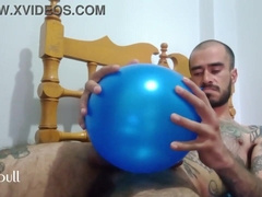 Mighty and rich balloon straw fetish