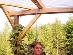 Fuck-Fest wag and waving pergola - Vertical HD 60fps