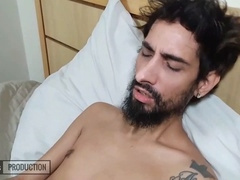 Oral, jizz flow, gay-sex