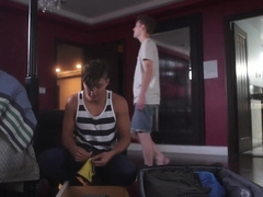 Latin stud Angel Rivera plows tight Helix twink Danny Nelson bareback