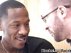 Black studs ass eaten before fucking