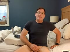 Intense Male Masturbation Session on My Bed, You Can Even See My Feet!