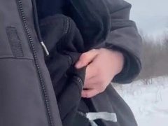 Teenage heads for a hike with dick out ( Xxl Money-Shot )