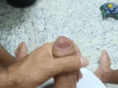 Fap off on my phimosis prick until I jism deliciously