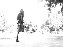 A walk in the park ended with a striptease.