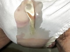 Wetting my white silk panties on the beach