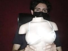 my little silicone torso has a cute lovable lingerie that makes me want to make love to her.