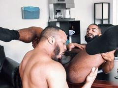 Shadow and Dillon Diaz fucking in the office with rimming