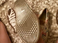 Cum on floral slip-ons shoes