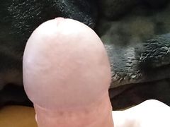 The guy jerks off with pleasure