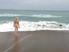 Bikini in the surf