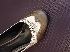 Finally got the chance to fuck the shoe of my colleque