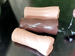 Watch me fuck 3 fleshlights one after another